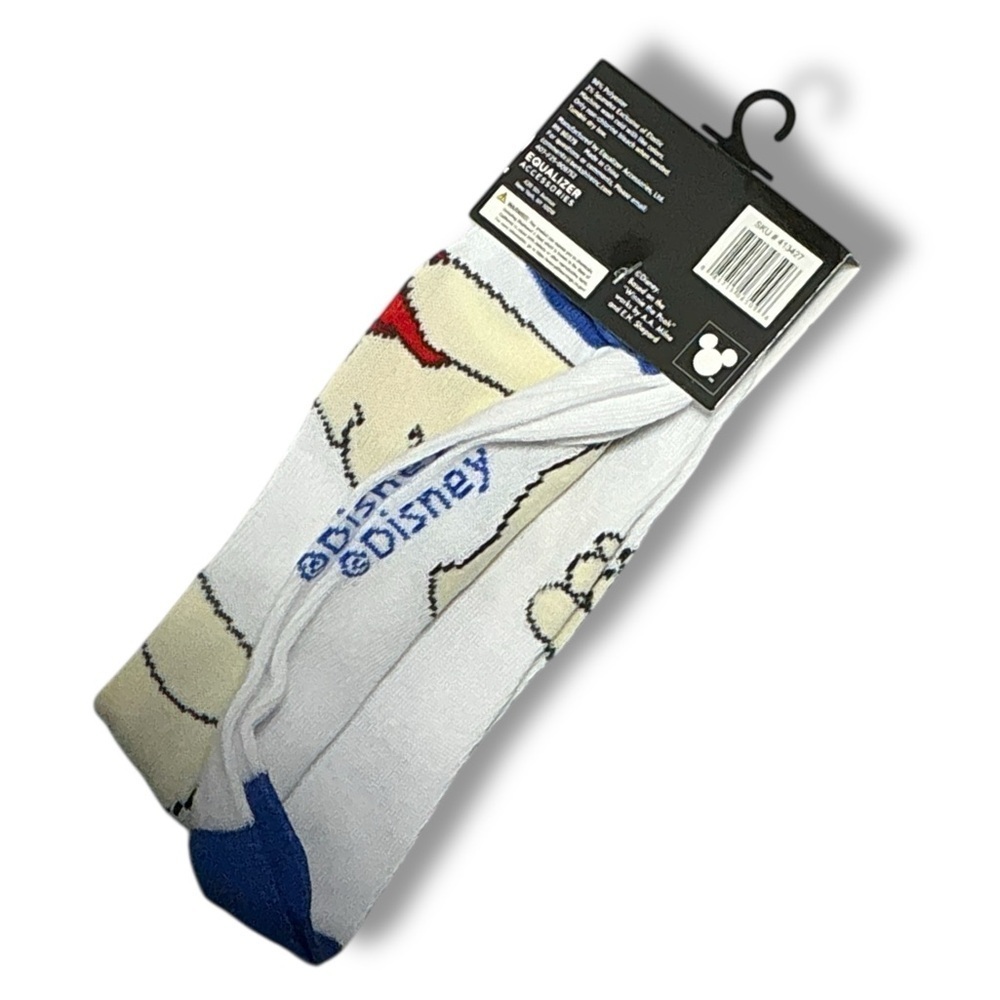 Winnie the Pooh Crew Socks Disney Fun Novelty Adult Unisex Mens One Size 9-13 - Picture 2 of 16